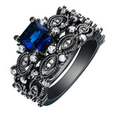 Hollow Round Jewelry Wedding Ring Set for Couples