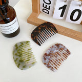 Portable Marble Tortoise Shell Wide Tooth Acetate Hair Comb