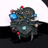 Geometric Brooch Chain Scarves Buckle for Party