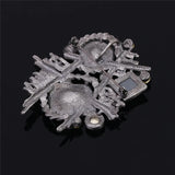 Geometric Brooch Chain Scarves Buckle for Party
