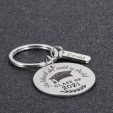 Stainless Steel Class Of Key Chain Graduation Gift DIY
