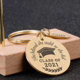 Stainless Steel Class Of Key Chain Graduation Gift DIY