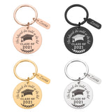 Stainless Steel Class Of Key Chain Graduation Gift DIY