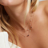 925 Silver Necklace Set with Zirconia Pendant