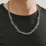 Titanium Steel Necklace Bracelet Men's and Women's Punk Personality Jewelry