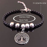 Tree of Life Charm Bracelet Stainless Steel Women Jewelry