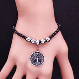Tree of Life Charm Bracelet Stainless Steel Women Jewelry