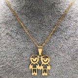 Stainless Steel Chain Necklace for Boys, Girls, Women