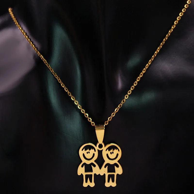 Stainless Steel Chain Necklace for Boys, Girls, Women