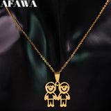 Stainless Steel Chain Necklace for Boys, Girls, Women