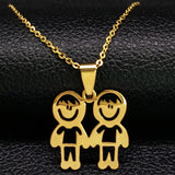 Stainless Steel Chain Necklace for Boys, Girls, Women