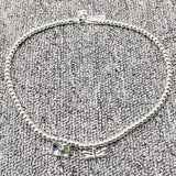 UNOde50 Electroplated 925 Colored Gemstones and Dragonfly Necklace
