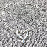 UNOde50 Electroplated 925 Irregular Heart Necklace Holiday Gift