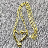 UNOde50 Electroplated 925 Irregular Heart Necklace Women's