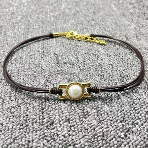 UNOde50 Cord Button Romantic Holiday Necklace Gift