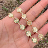 Round Shape Tailed Chain Bracelet Women Jewelry Gift