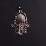 12Pcs Natural Stone Pendant Red Agate Crystal Yoga Healing Reiki Jewelry