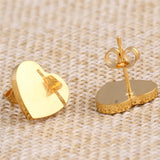 Heart Shaped Jewelry Crystal Earrings for Women - Sweet Wedding Gift