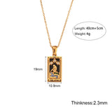 Vintage Moon Stars Love Sun Pendant Necklace Women's Stainless Steel