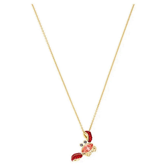 Ocean Elements Submarine Crab Necklace Charm Jewelry