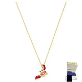 Ocean Elements Submarine Crab Necklace Charm Jewelry