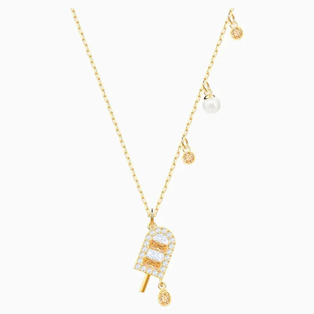 High-Quality Crystal Ice Cream Jewelry