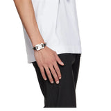 Metal Lock Buckle Bracelets Acrylic Cuban Chain Accessory