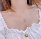 Women's Butterfly Necklace 925 Silver Zircon Pendant Jewelry