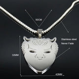 Ghost BC Nameless Stainless Steel Necklace Women/Men Ghoul Pendant