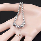 Ghost BC Nameless Steel Bracelet Ghoul Band Pope Symbol