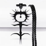 Ghostemane Stainless Steel Charm Necklace Silver Jewelry N3789S03