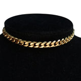 Cuban Link Choker Necklace Stainless Steel Punk Women's Clavicle Chain