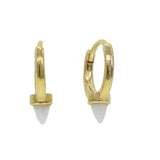 925 Silver Turquoise Opal Spike Earrings