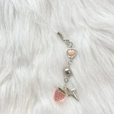 Strawberry Keychain Charm Pendant Kawaii Bag Accessory Women