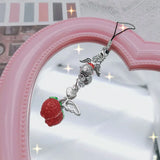Strawberry Keychain Charm Pendant Kawaii Bag Accessory Women