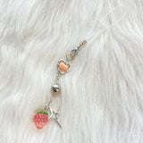 Strawberry Keychain Charm Pendant Kawaii Bag Accessory Women