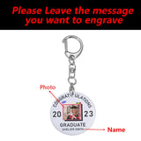 Personalized Graduation Acrylic Photo Keychain for Son/Daughter
