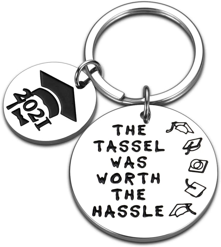 Graduation Class of Seniors Students Keychain for Daughter Son