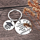 Graduation Class of Seniors Students Keychain for Daughter Son