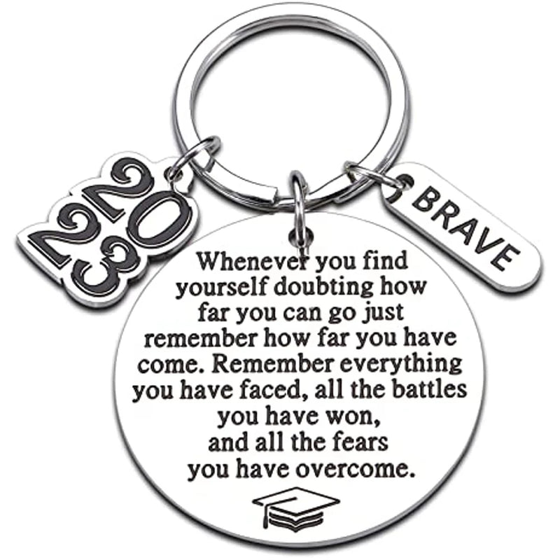 Class Of Student Inspirational Key Chain Grad Gift
