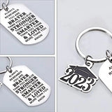 Inspirational Graduation Keychain for Him Her