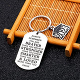 Inspirational Graduation Keychain for Him Her