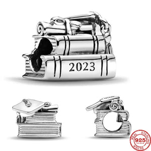 Graduation Season Bead Charms for Silver 925 Bracelet Necklace