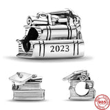 Graduation Season Bead Charms for Silver 925 Bracelet Necklace