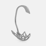 HUANHZUI Hollow String Mesh Basket Silver Ear Clip Punk Earless Piercing Earring