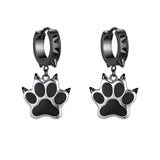 Paw Dog Footprint Hoop Earring for Women Geometric Party Jewelry