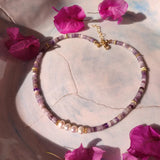 Freshwater Pearl & Nature Stone Beaded Choker Necklace