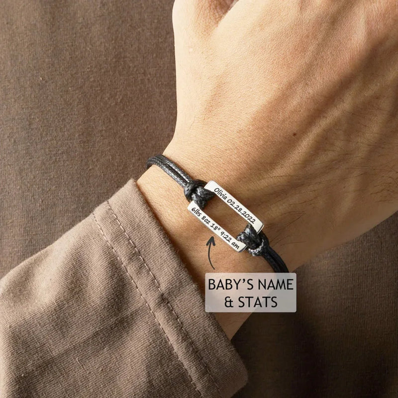 Hexagon Custom Nameplate Bracelet Stainless Steel Jewelry