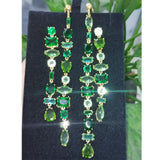 Austria Green Crystal Charm Jewelry Set