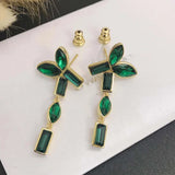 Austria Green Crystal Women Jewelry Set
